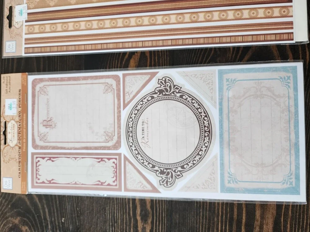 Scrapbooking Stickers Lot Ephemera Tags Letters Classic New Vintage Retired #22